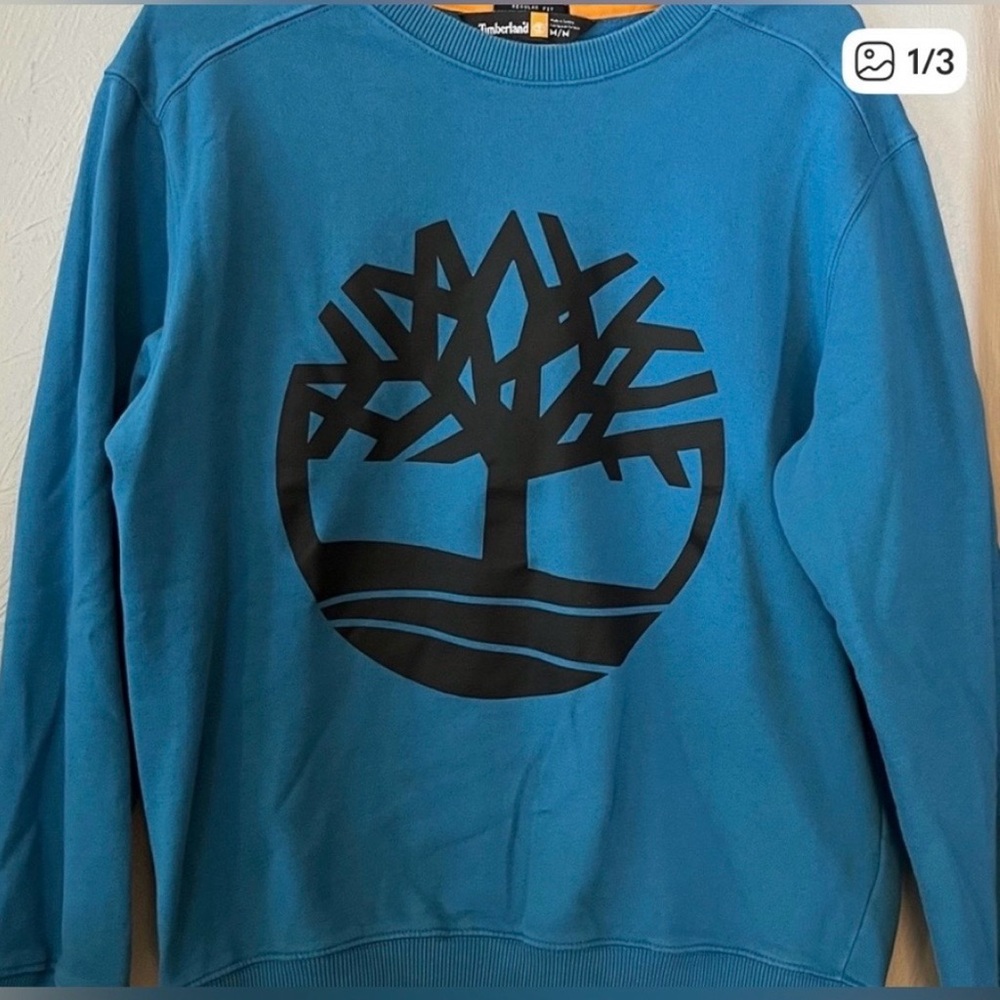 Timberland Men's Blue Crewneck Sweater